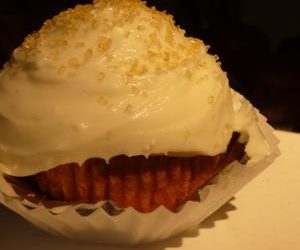 Pumpkin Cupcakes with Goat Cheese Frosting