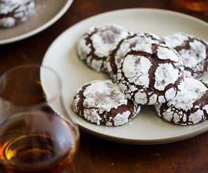 Dark Chocolate Bourbon Crack Cookies