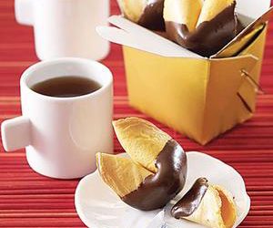 Chocolate-Dipped Fortune Cookies