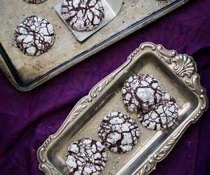 Ginger Molasses Dark Chocolate Crinkle Cookies