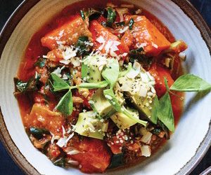 Sustenance Stew with Sweet Potatoes and Swiss Chard