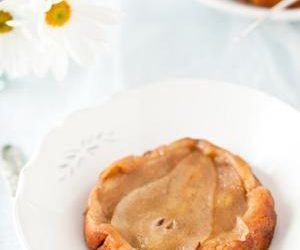 Upside Down Pear Cardamom Cakes