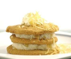 Ginger Ice Cream Cookie Stack