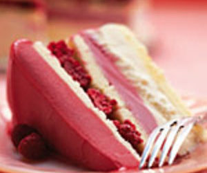 Frozen Raspberry Layer Cake