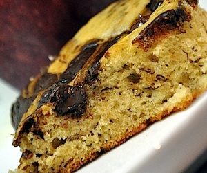 Eggless Banana Mocha Marble Cake