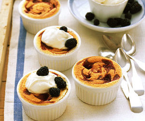 Lemon-Berry Pudding Cakes