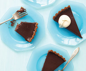 Chocolate Tart with Chocolate Chip Cookie Crust