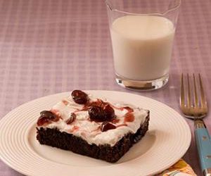 Black Cherry Brownies With Cherry Frosting