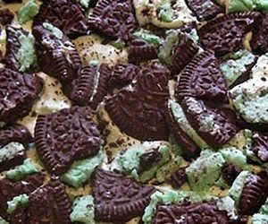 Iced Mint Oreo Brownies