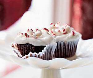 Chocolate Cupcakes with Peppermint Frosting