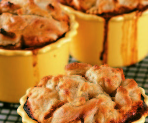 Tempeh and Eggplant Pot Pies