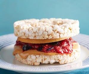 Breadless Peanut Butter and Chia-Jam Sandwiches