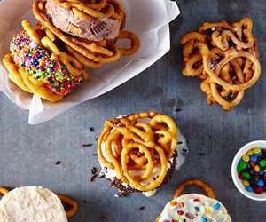 Funnel Cake Ice-Cream Sandwiches