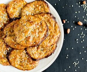 Flourless Peanut Butter Hemp Cookie Pancakes