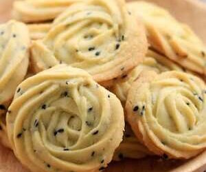 Black Sesame Butter Cookies