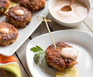 New Orleans Style Barramundi Fish Cakes with Creole Remoulade