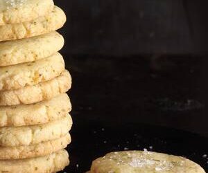 Lemon-Lime Basil Shortbread Cookies