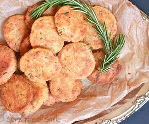 Rosemary and Parmesan Savory Cookies