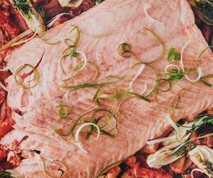 Sheet-Pan Salmon With Rice Cakes and Kimchi